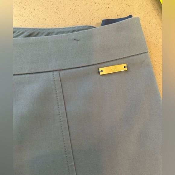 Tory Burch Women's Blue Slit Hem Cotton Blend Pants size 4 - Picture 14 of 15